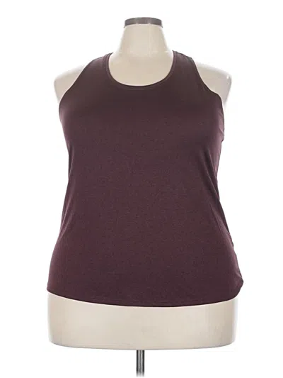 Pre-owned Athletic Works Tank Top Burgundy Halter Neckline Tops