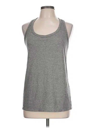 Pre-owned Athletic Works Tank Top Gray Halter Neckline Tops