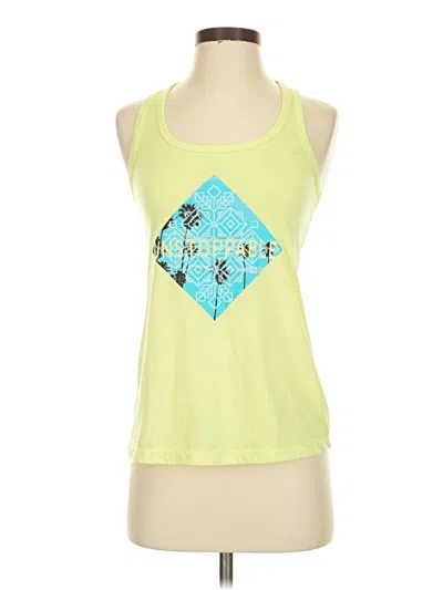 Pre-owned Athletic Works Tank Top Green Halter Neckline Tops