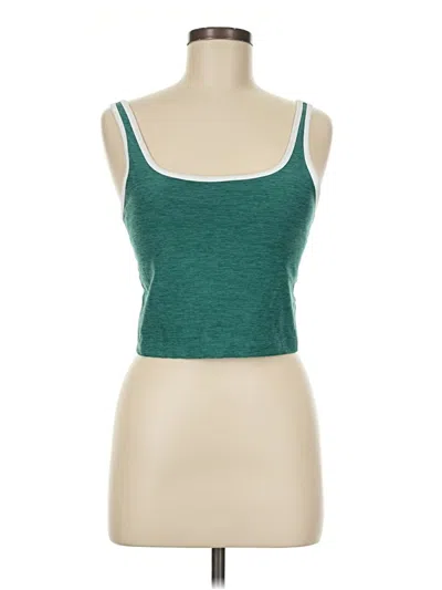 Pre-owned Athletic Works Tank Top Green Strapless Neckline Tops