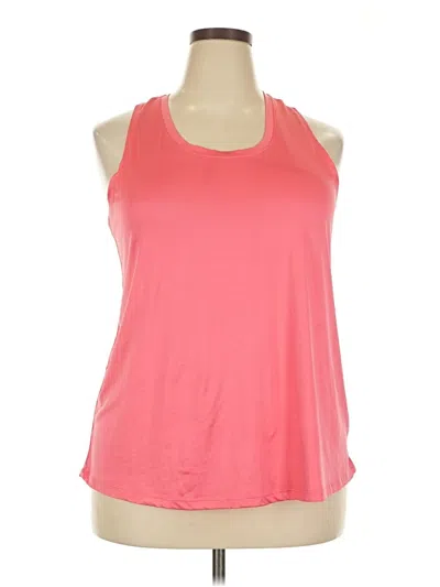 Pre-owned Athletic Works Tank Top Pink Halter Neckline Tops