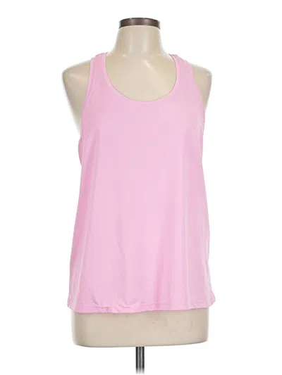 Pre-owned Athletic Works Tank Top Pink Halter Neckline Tops