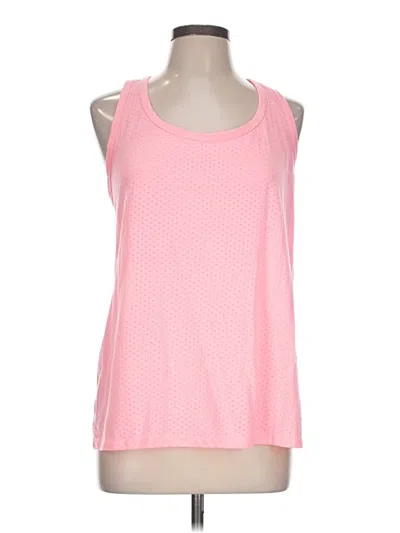 Pre-owned Athletic Works Tank Top Pink Halter Neckline Tops