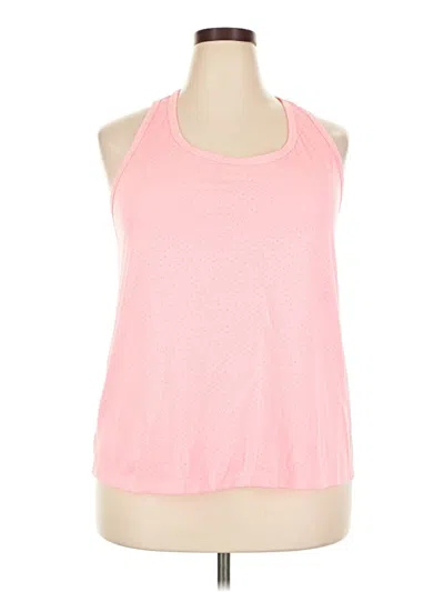 Pre-owned Athletic Works Tank Top Pink Halter Neckline Tops