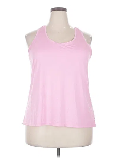Pre-owned Athletic Works Tank Top Pink Halter Neckline Tops