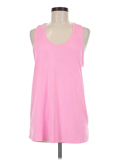 Pre-owned Athletic Works Tank Top Pink Halter Neckline Tops