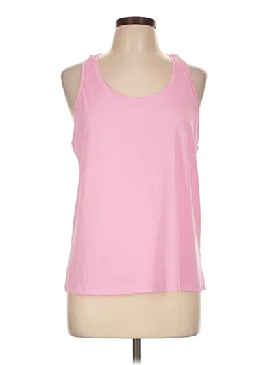 Pre-owned Athletic Works Tank Top Pink Halter Neckline Tops