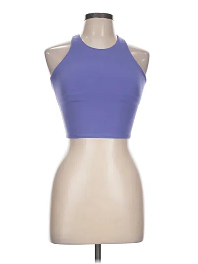 Pre-owned Athletic Works Tank Top Purple Halter Neckline Tops