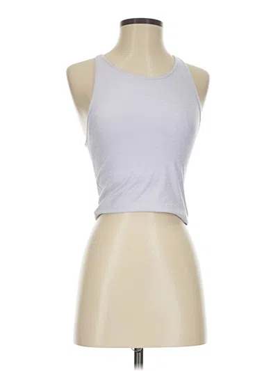 Pre-owned Athletic Works Tank Top Silver Halter Neckline Tops
