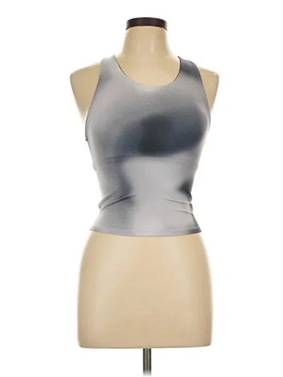 Pre-owned Athletic Works Tank Top Silver Halter Neckline Tops