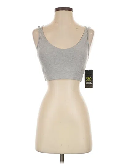 Athletic Works Tank Top Silver Strapless Neckline Tops