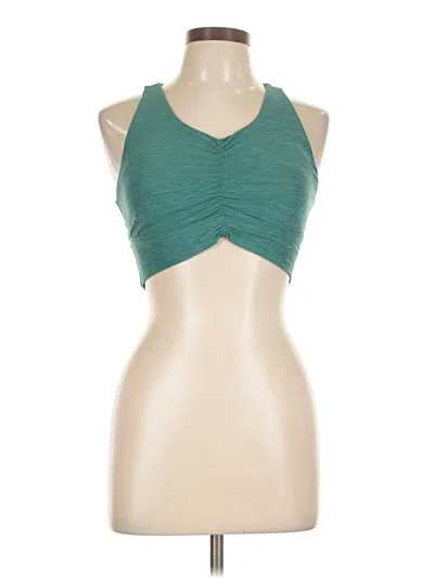Pre-owned Athletic Works Tank Top Teal Halter Neckline Tops