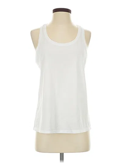 Pre-owned Athletic Works Tank Top White Halter Neckline Tops