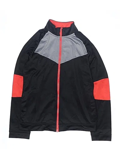 Pre-owned Athletic Works Kids' Track Jacket In Black