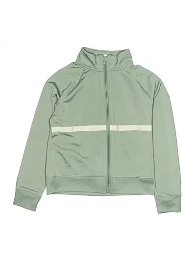 Pre-owned Athletic Works Kids' Track Jacket In Green
