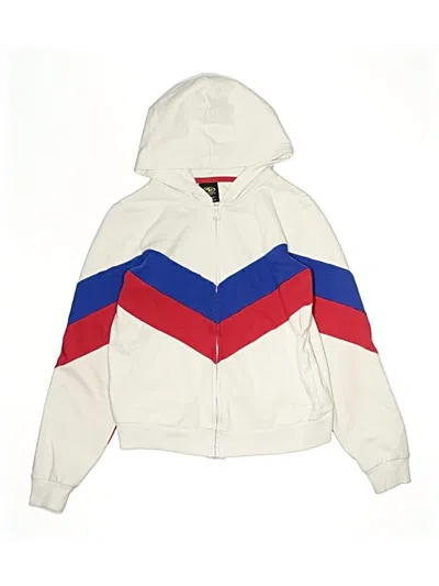 Pre-owned Athletic Works Kids' Track Jacket In White
