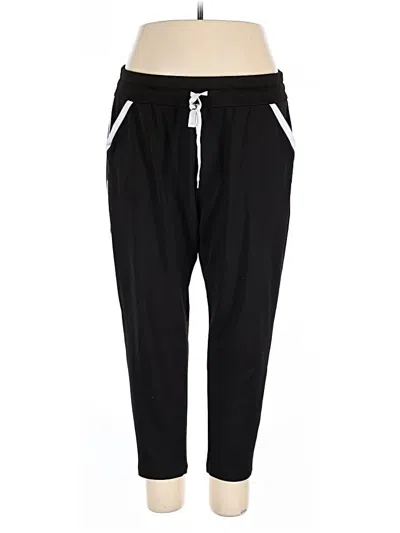 Pre-owned Athletic Works Track Pants In Black
