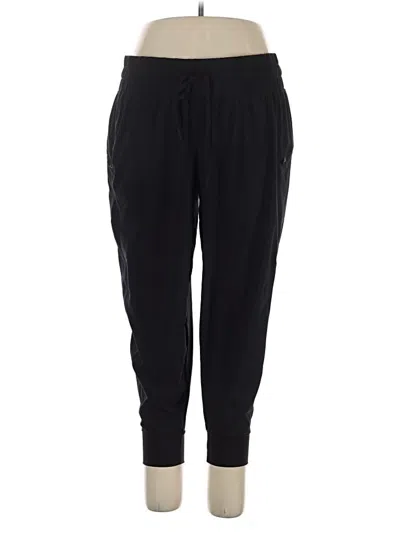 Pre-owned Athletic Works Track Pants In Black