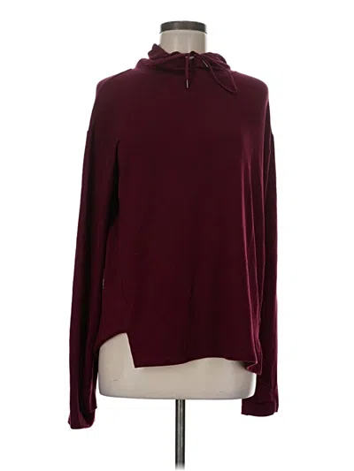 Pre-owned Athletic Works Turtleneck Sweater In Burgundy