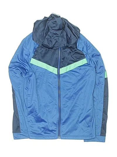 Pre-owned Athletic Works Kids' Windbreaker Jacket In Blue