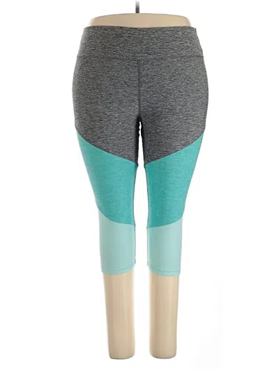 Pre-owned Athletic Works Yoga Pants In Teal