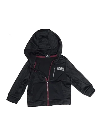 Pre-owned Athletic Works Kids' Zip Up Hoodie In Black