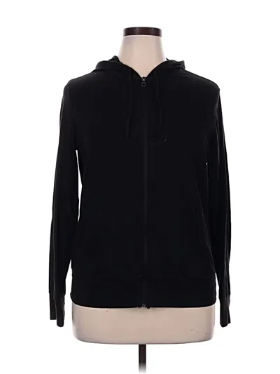 Pre-owned Athletic Works Zip Up Hoodie In Black