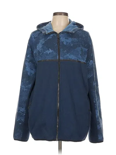 Pre-owned Athletic Works Zip Up Hoodie In Blue