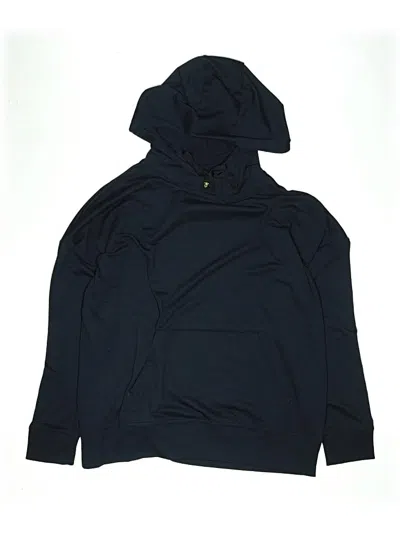 Pre-owned Athletic Works Kids' Zip Up Hoodie In Blue