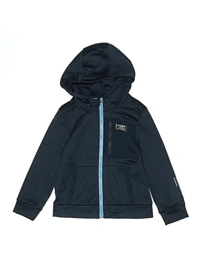 Pre-owned Athletic Works Kids' Zip Up Hoodie In Blue
