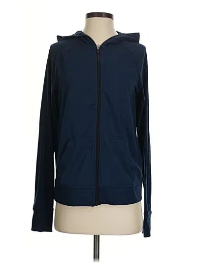 Pre-owned Athletic Works Zip Up Hoodie In Blue
