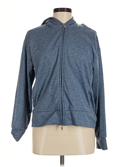 Pre-owned Athletic Works Zip Up Hoodie In Blue
