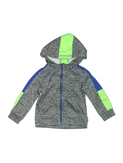 Pre-owned Athletic Works Kids' Zip Up Hoodie In Gray