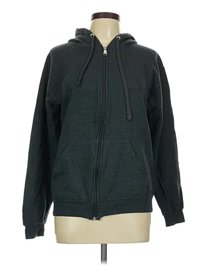 Pre-owned Athletic Works Zip Up Hoodie In Gray