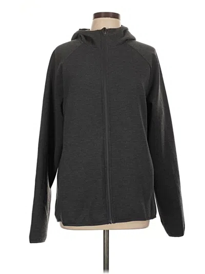 Pre-owned Athletic Works Zip Up Hoodie In Gray