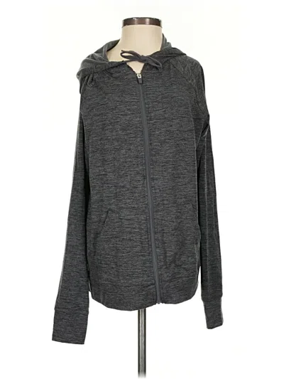 Pre-owned Athletic Works Zip Up Hoodie In Gray
