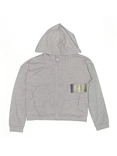 Pre-owned Athletic Works Kids' Zip Up Hoodie In Gray