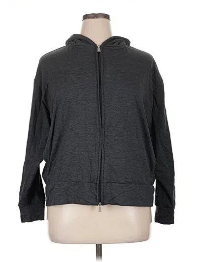 Pre-owned Athletic Works Zip Up Hoodie In Gray