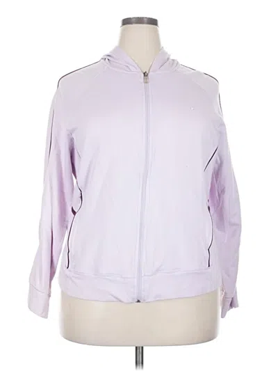 Pre-owned Athletic Works Zip Up Hoodie In Purple