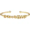 Athra Luxe Cubic Zirconia Wrap Cuff In Gold