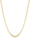 Athra Luxe Diamond Cut Link Necklace In Gold