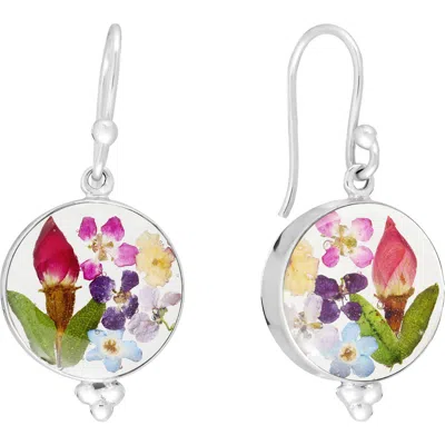 Athra Luxe Dried Flower Resin Drop Earrings