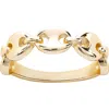 Athra Luxe Half Mariner Band Ring In Gold