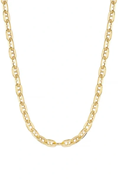Athra Luxe Mariner Chain Link Necklace In Gold