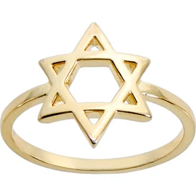 Athra Luxe Star Of David Ring In Gold