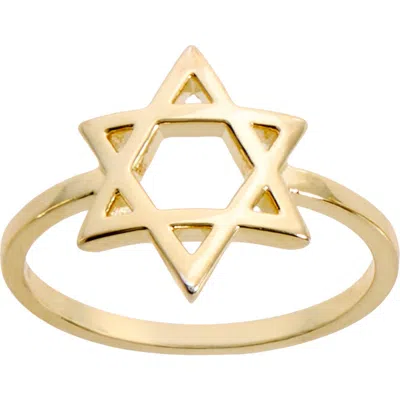 Athra Luxe Star Of David Ring In Gold