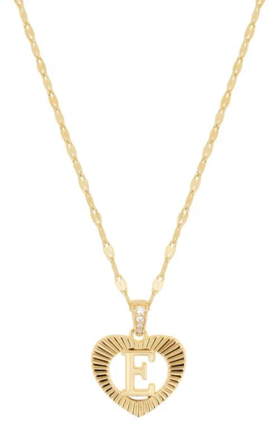 Athra Luxe The Modern Love Initial Necklace In Gold
