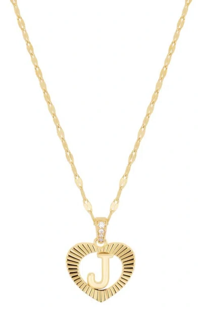 Athra Luxe The Modern Love Initial Necklace In Gold