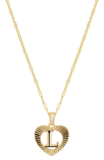 Athra Luxe The Modern Love Initial Necklace In Gold