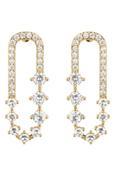 Athra Luxe The Muse Cascade Hoop Earrings In Gold